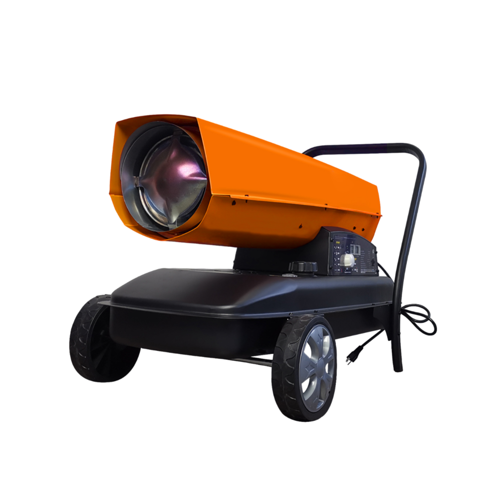 125,000 BTU Portable Forced-Air Kerosene/Diesel Heater with Thermostat Control, Overheat Protection_4Dock